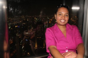 Me at the top of the Burj Khalifa